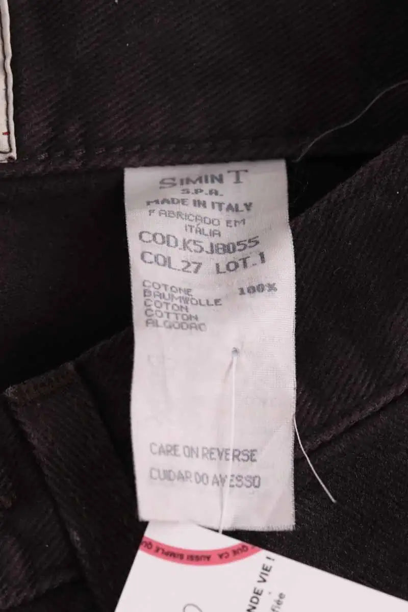 Jean droit Armani Jeans Marron en Coton