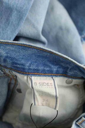 Jean droit B Sides Bleu en Coton