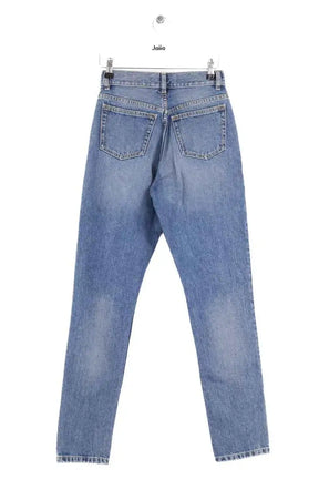 Jean droit Balenciaga Bleu en Coton