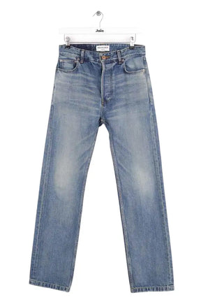 Jean droit Balenciaga Bleu en Coton, taille XS - Seconde Main