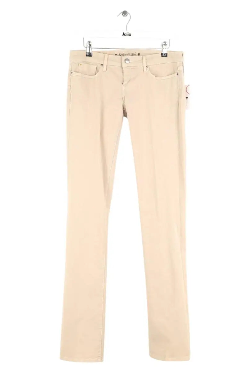 Jean droit Barbara Bui Beige en Coton, taille L - Seconde Main