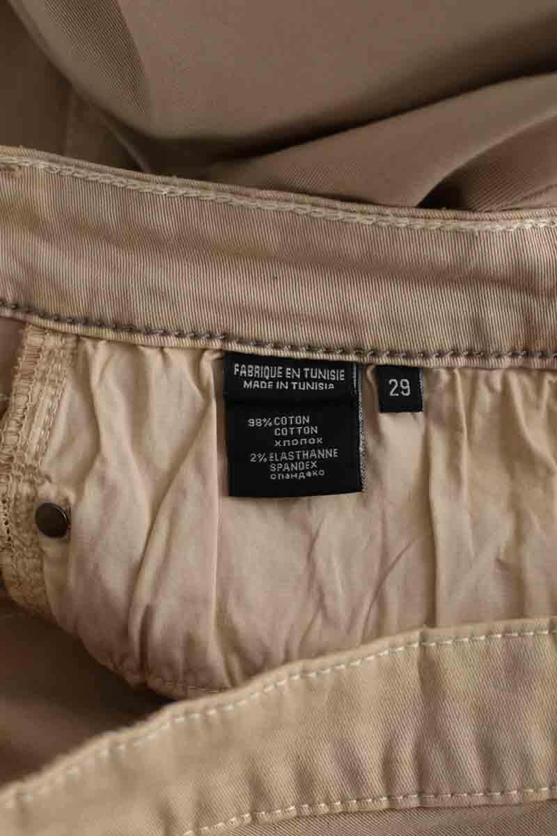 Jean droit Barbara Bui Beige en Coton