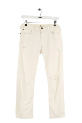 Jean droit Bash Bachir Blanc en Coton, taille S - Seconde Main
