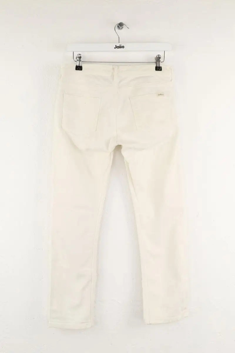 Jean droit Bash Bachir Blanc en Coton