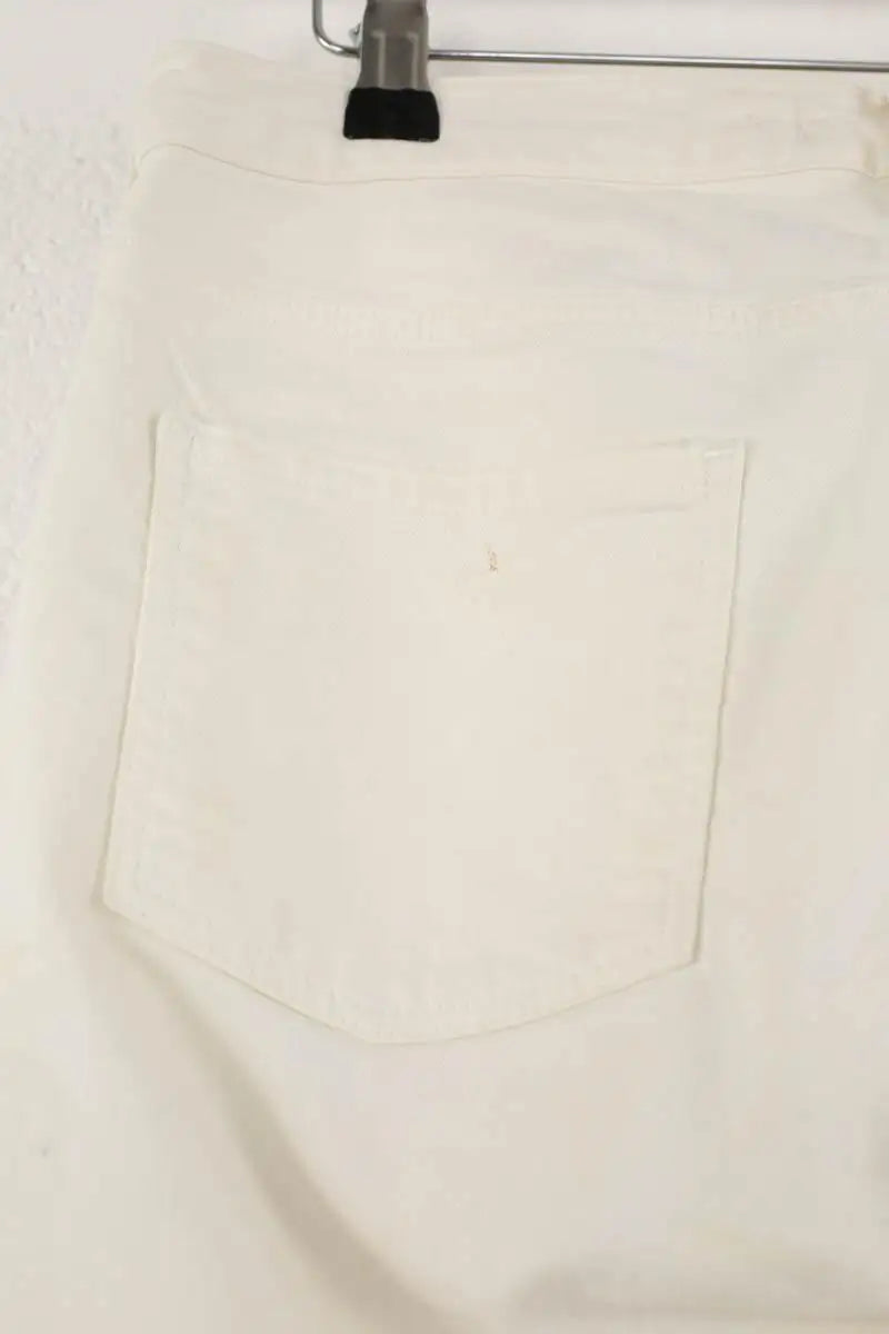 Jean droit Bash Bachir Blanc en Coton