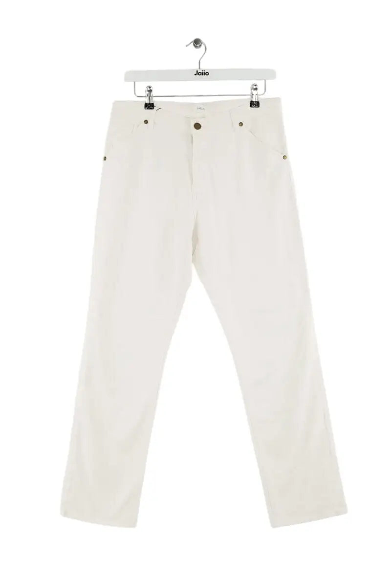 Jean droit Ba&Sh Blanc en Coton - élasthanne, taille L - Seconde Main