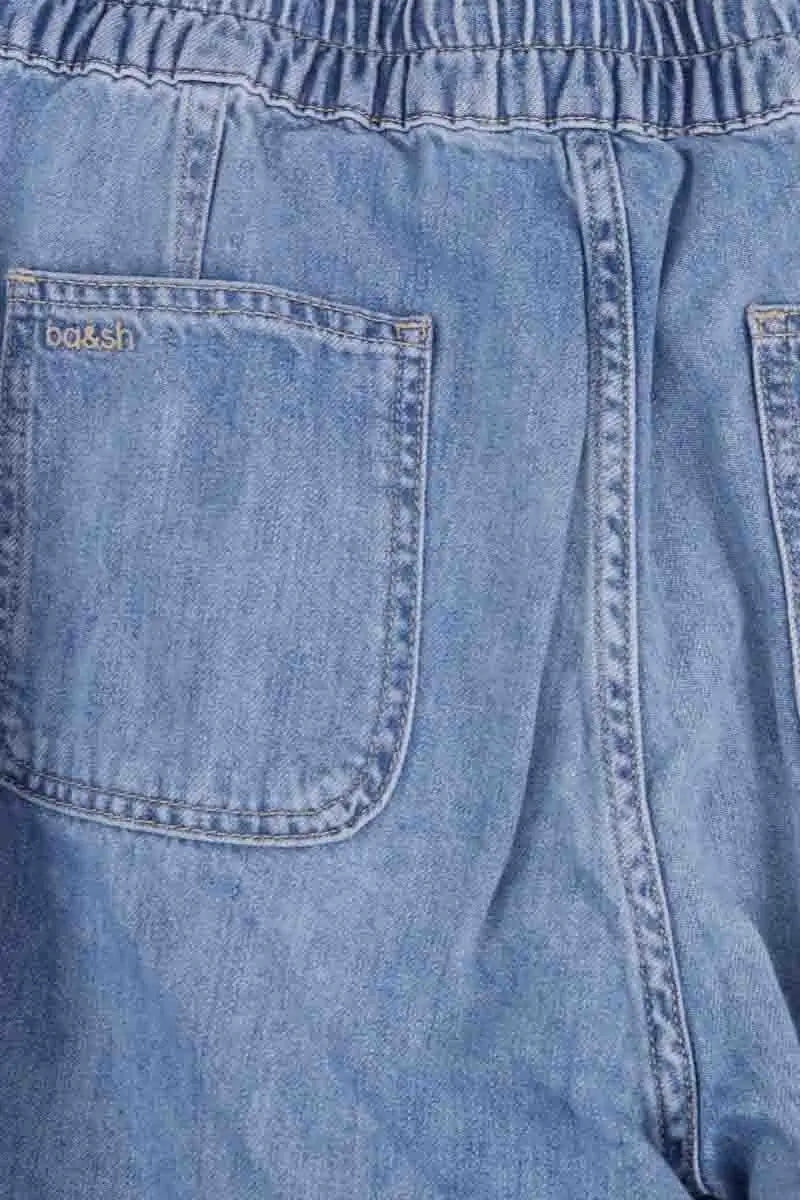 Jean droit Ba&Sh Bleu en Coton