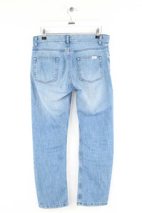 Jean droit Bash Bleu en Coton