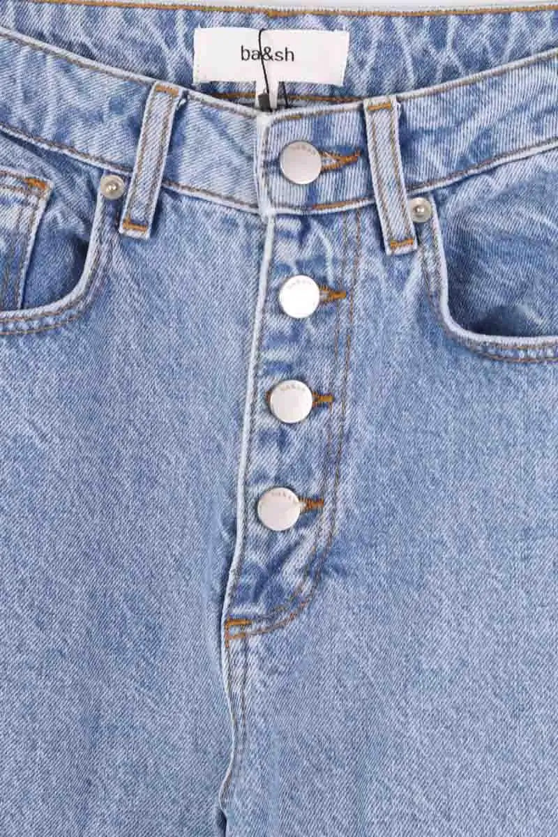 Jean droit Ba&Sh Bleu en Coton