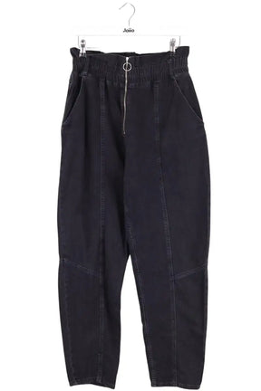 Jean droit Ba&Sh Noir en Coton, taille L - Seconde Main