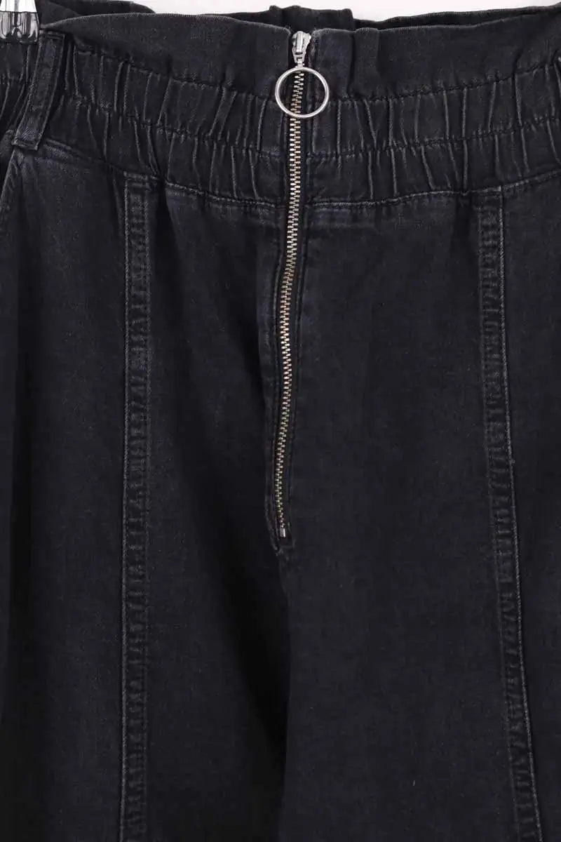 Jean droit Ba&Sh Noir en Coton