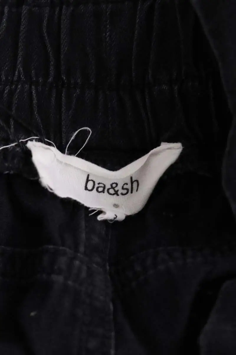 Jean droit Ba&Sh Noir en Coton