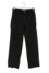 Jean droit Ba&Sh Noir en Coton, taille S - Seconde Main