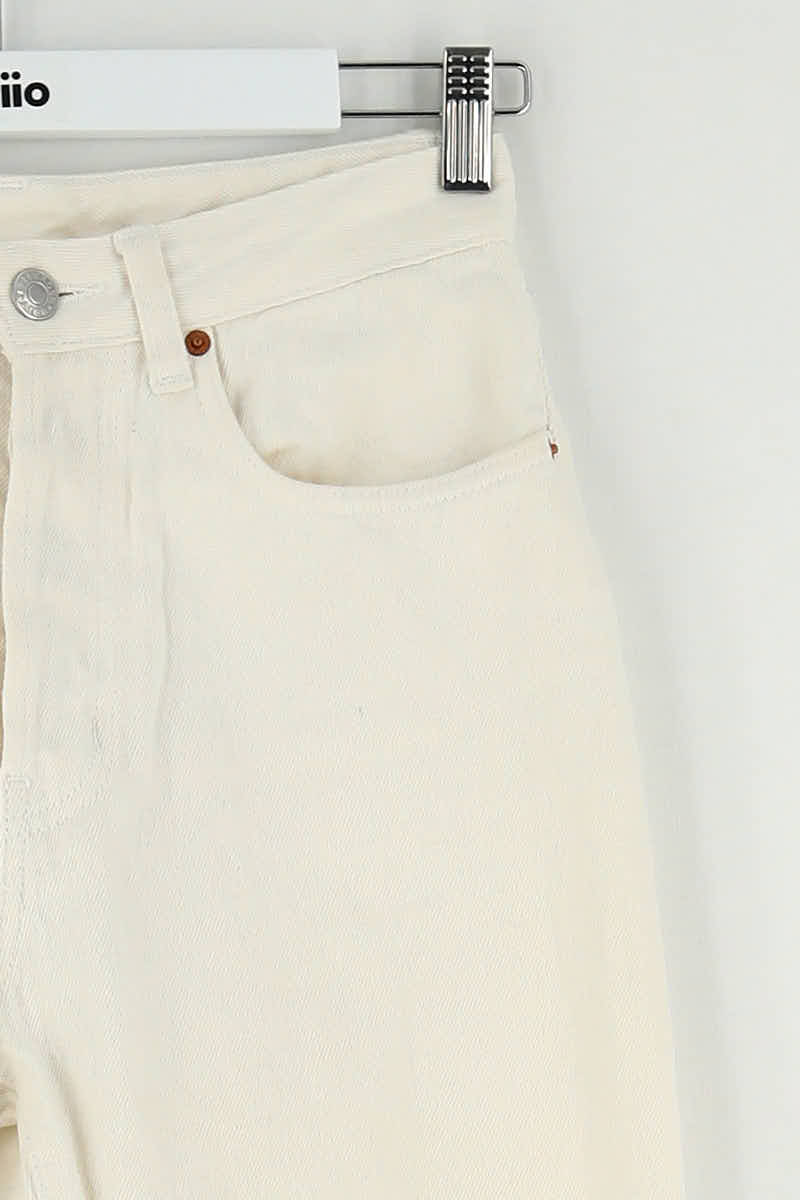 Jean droit Bellerose Blanc en Coton