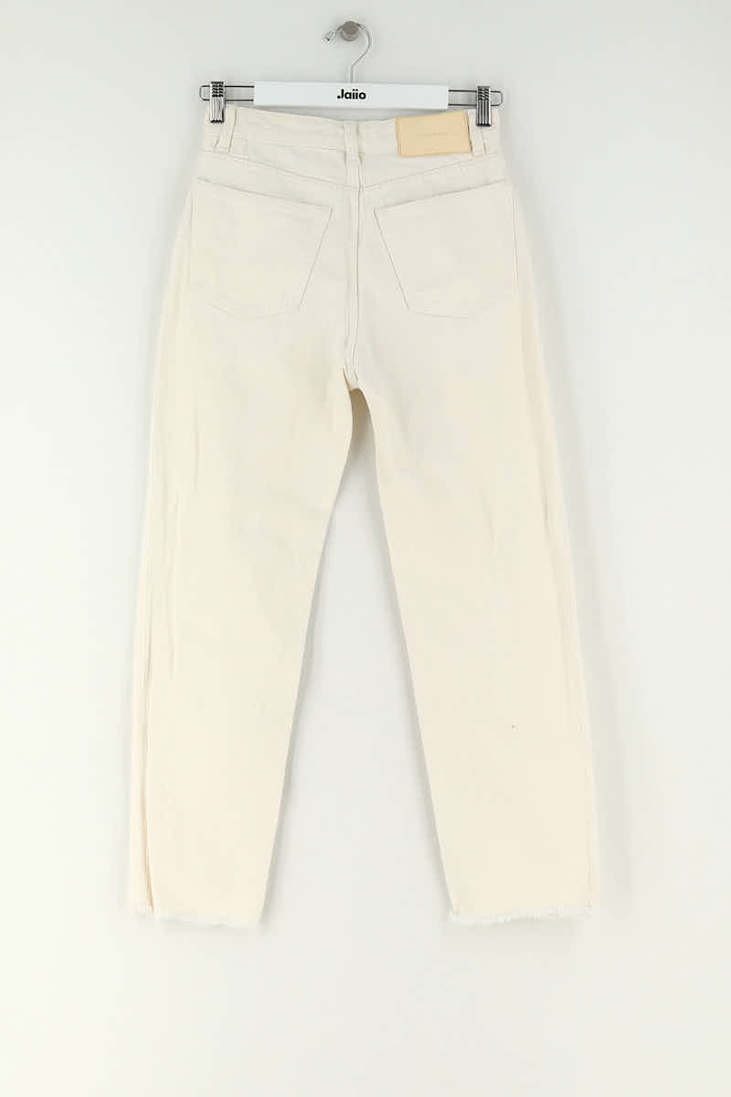 Jean droit Bellerose Blanc en Coton