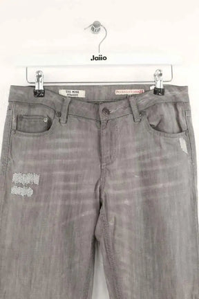 Jean droit Berenice The moss straight Gris en Coton