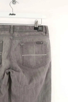 Jean droit Berenice The moss straight Gris en Coton