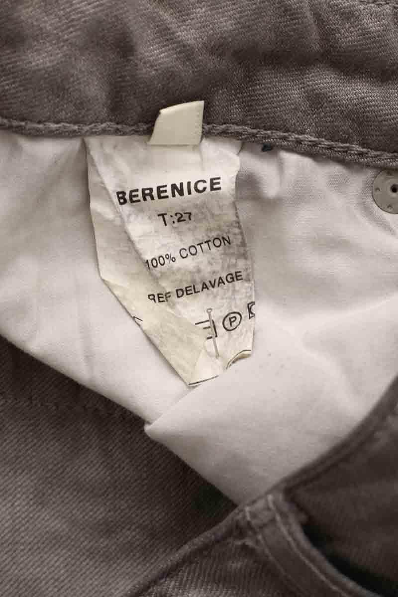 Jean droit Berenice The moss straight Gris en Coton