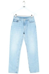 Jean droit Burberry Bleu en Coton, taille XS - Seconde Main