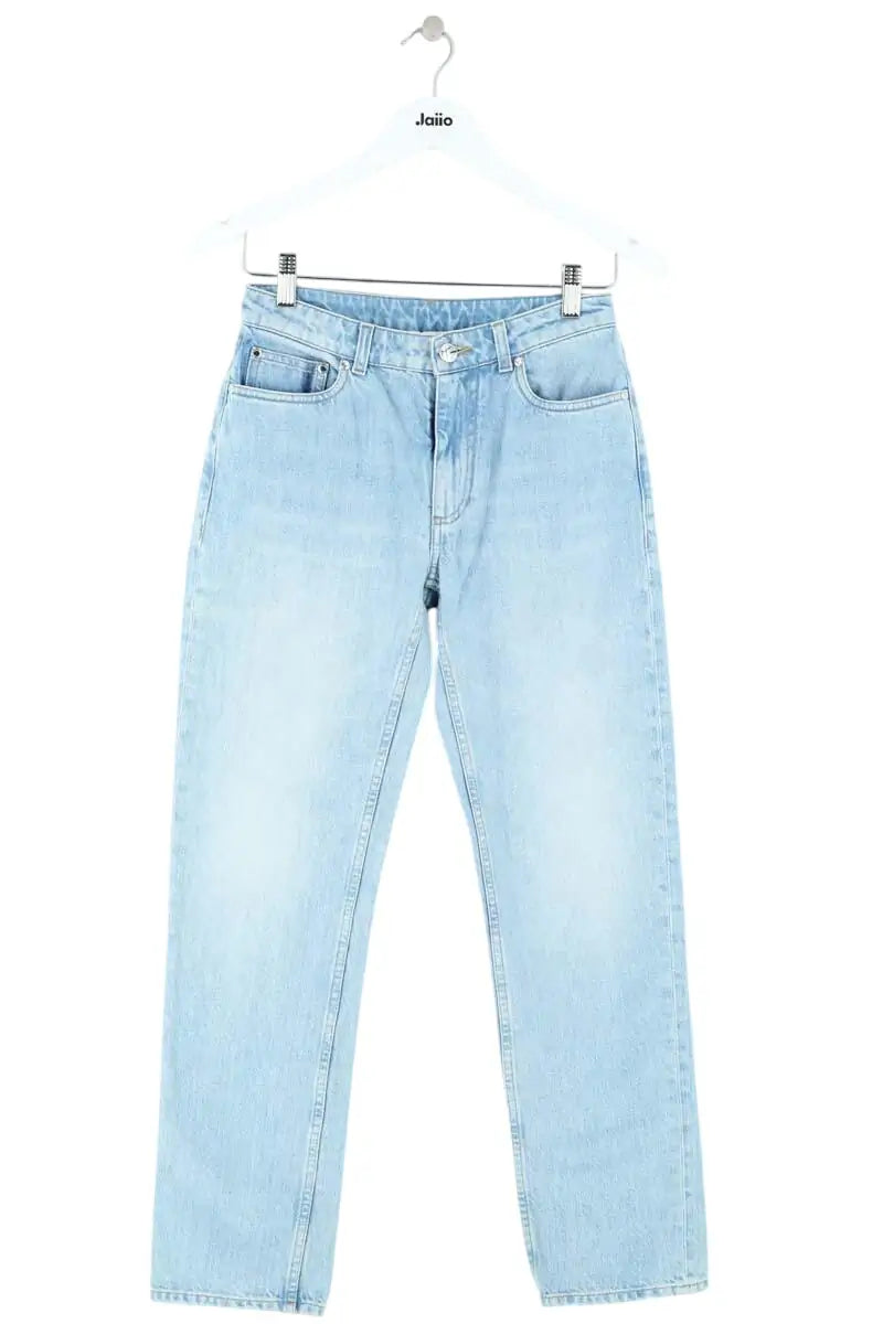 Jean droit Burberry Bleu en Coton, taille XS - Seconde Main