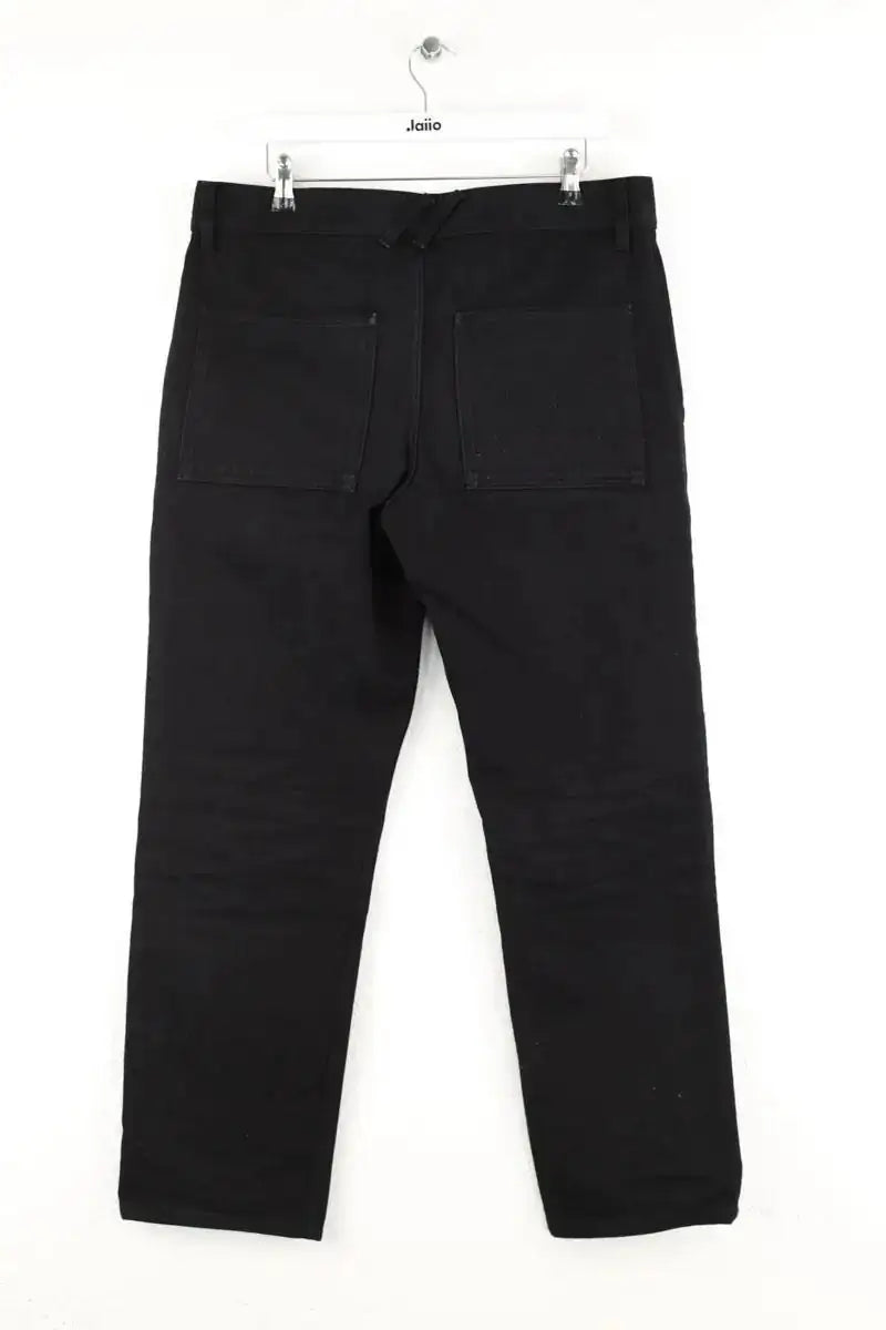Jean droit Burberry Noir en Coton