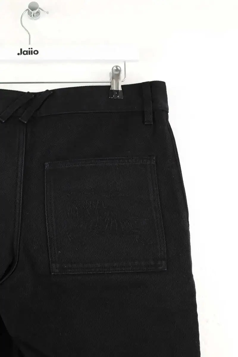 Jean droit Burberry Noir en Coton