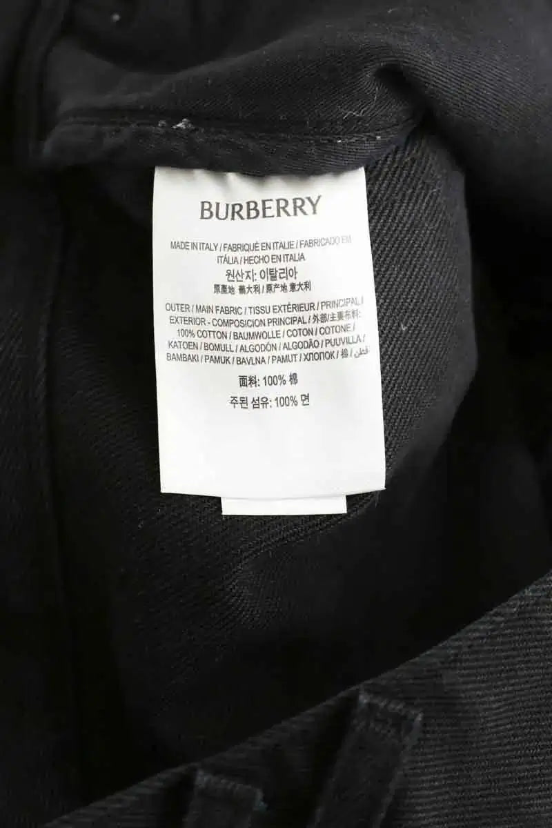 Jean droit Burberry Noir en Coton