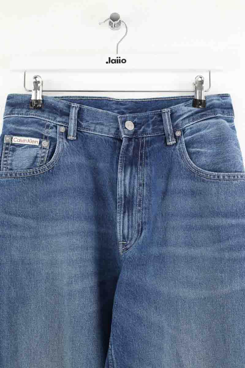 Jean droit Calvin Klein Barrel jean Bleu en Coton