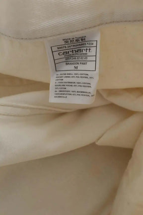Jean droit Carhartt Blanc en Coton