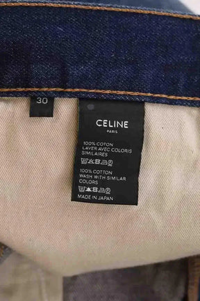 Jean droit Celine Bleu en Coton