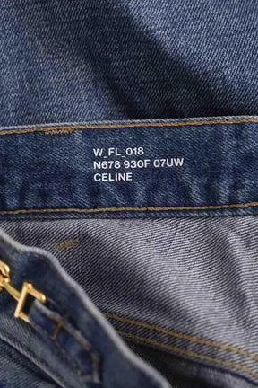 Jean droit Celine Bleu en Coton