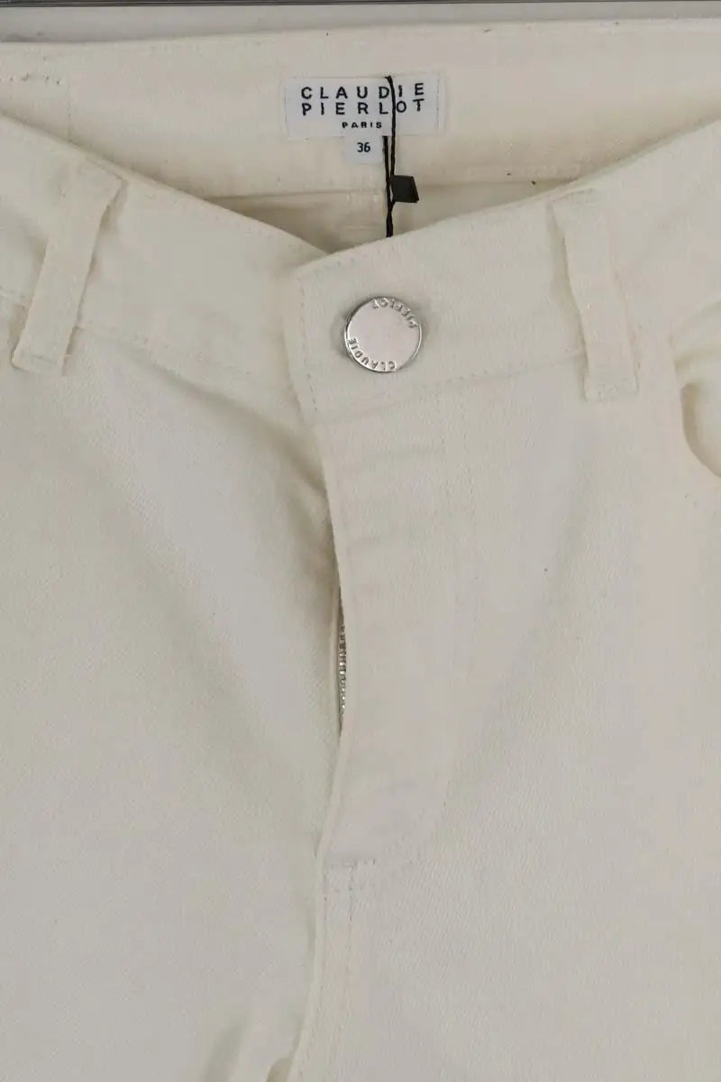 Jean droit Claudie Pierlot Beige en Coton