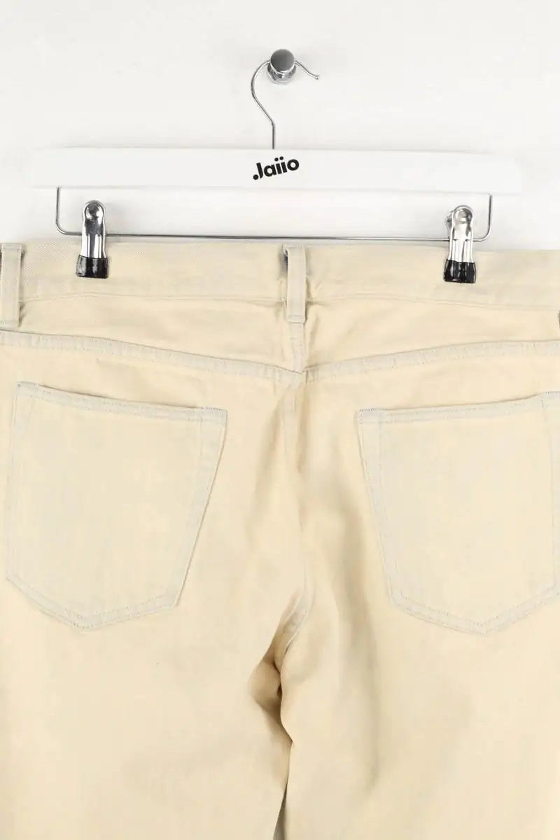 Jean droit Club Monaco Ecru en Coton