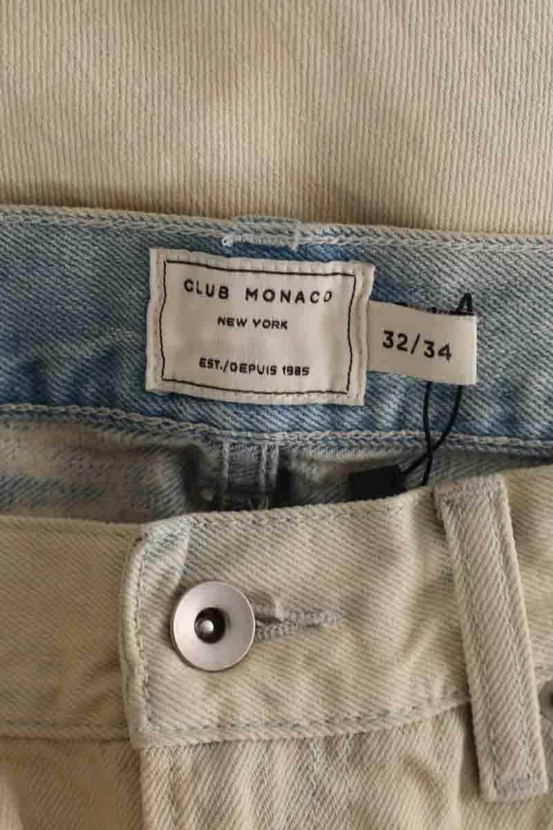 Jean droit Club Monaco Ecru en Coton