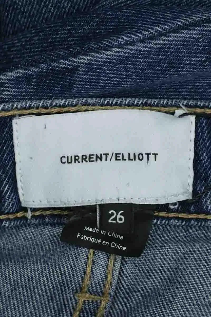 Jean droit Current Elliott Bleu en Coton