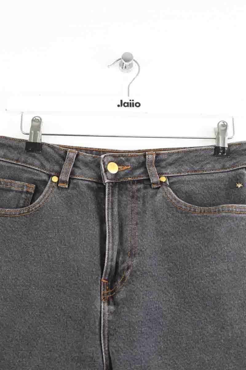 Jean droit Des Petits Hauts Anthracite en Coton