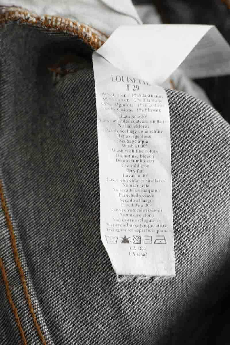 Jean droit Des Petits Hauts Anthracite en Coton