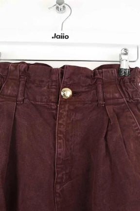 Jean droit Des Petits Hauts Edison Marron en Coton