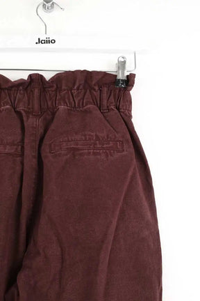 Jean droit Des Petits Hauts Edison Marron en Coton