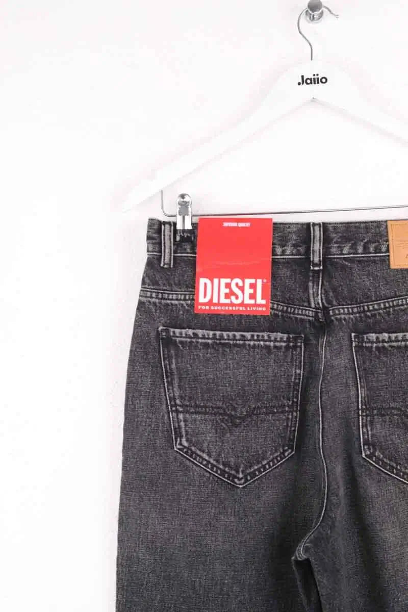 Jean droit Diesel Gris en Coton