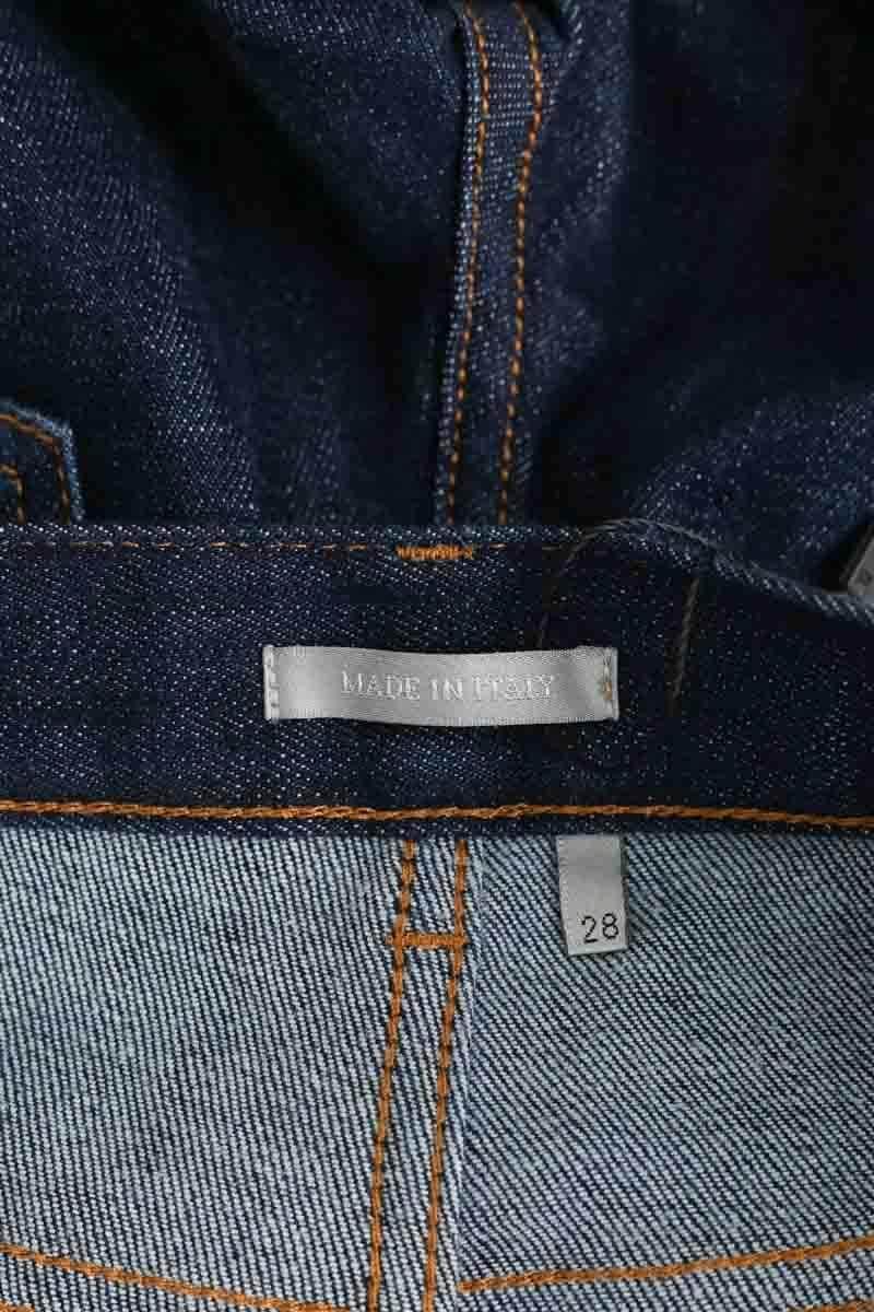 Jean droit Dior Marine en Coton