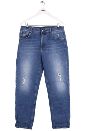 Jean droit Dolce & Gabbana Bleu en Coton, taille XXXL - Seconde Main