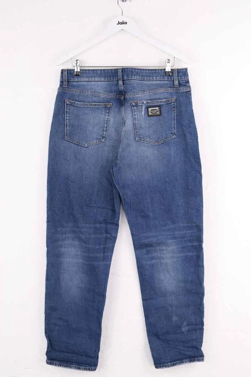 Jean droit Dolce & Gabbana Bleu en Coton