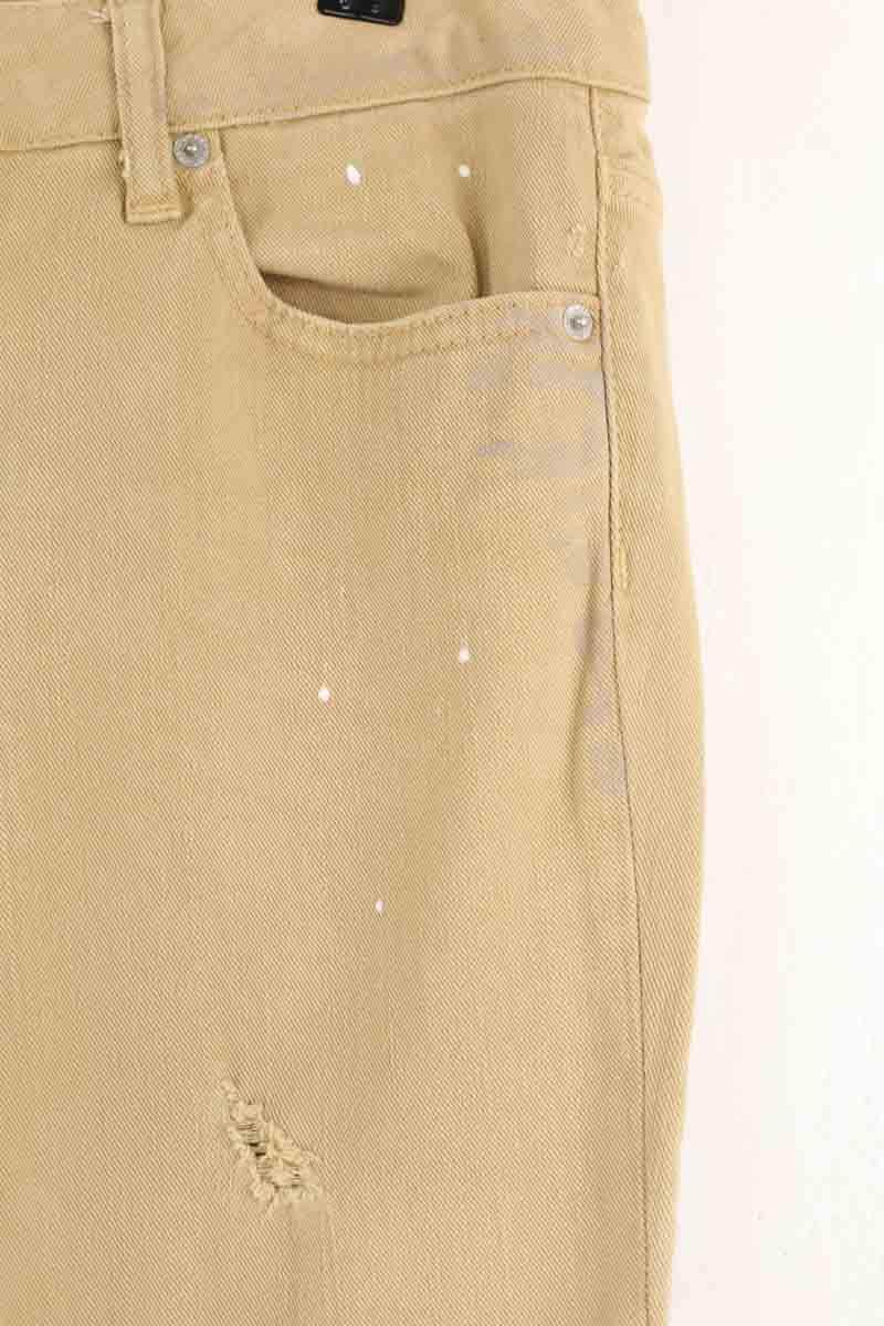 Jean droit Dsquared2 Beige en Coton