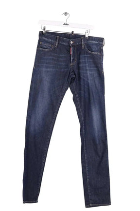 Jean droit Dsquared2 Bleu en Coton, taille M - Seconde Main