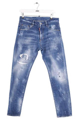 Jean droit Dsquared2 Bleu en Coton, taille M - Seconde Main