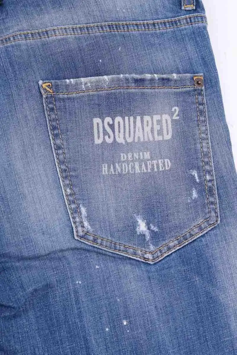 Jean droit Dsquared2 Bleu en Coton