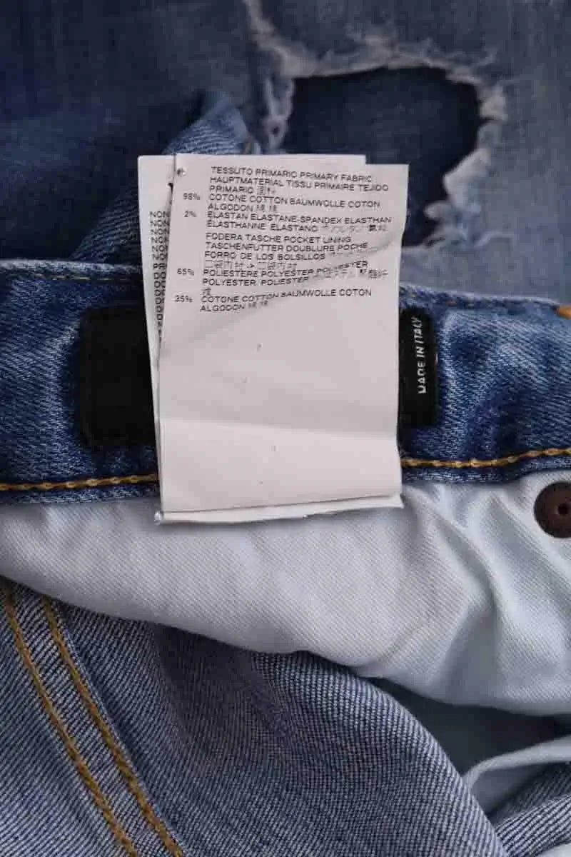 Jean droit Dsquared2 Bleu en Coton