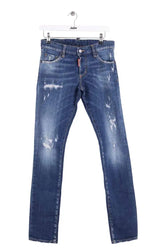 Jean droit Dsquared2 Bleu en Coton, taille M - Seconde Main