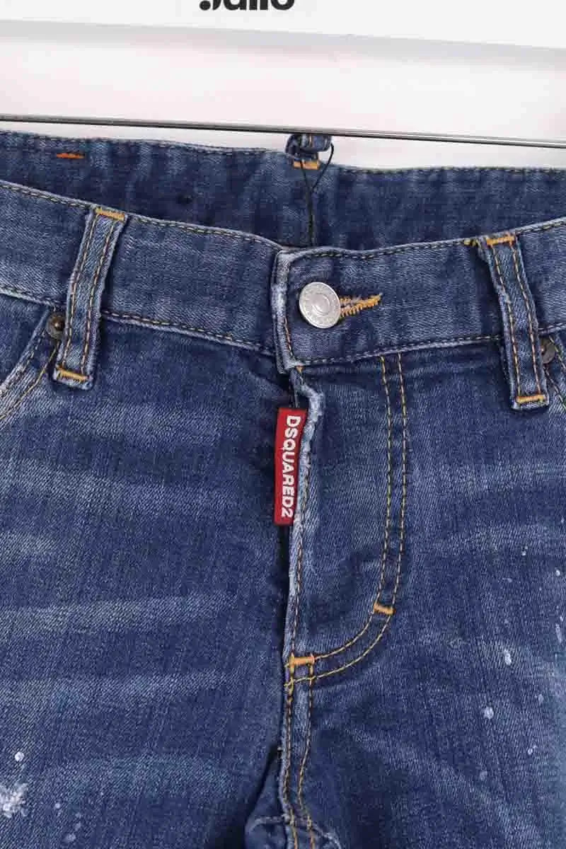 Jean droit Dsquared2 Bleu en Coton